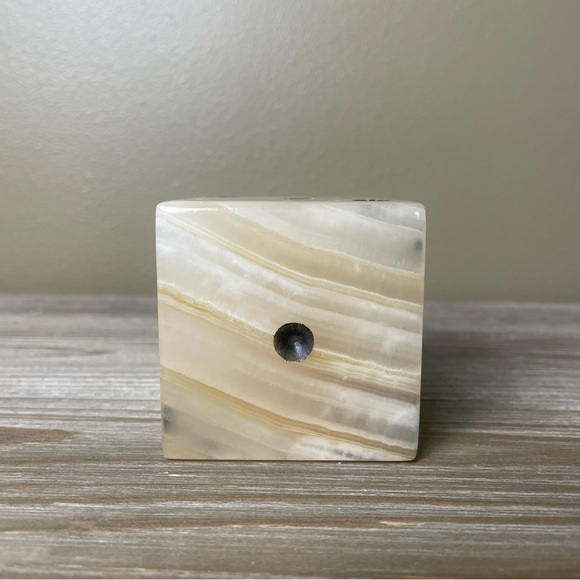 Vintage Genuine Onyx Hand Carved Dice Made In Mexico - Picture 3 of 7